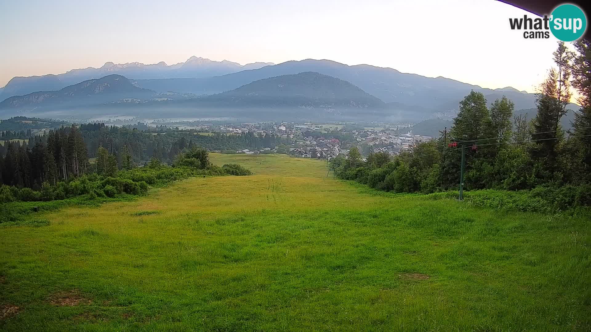 Spletna kamera Bohinjska Bistrica – Pogled v živo s smučišča Kozji Hrbet
