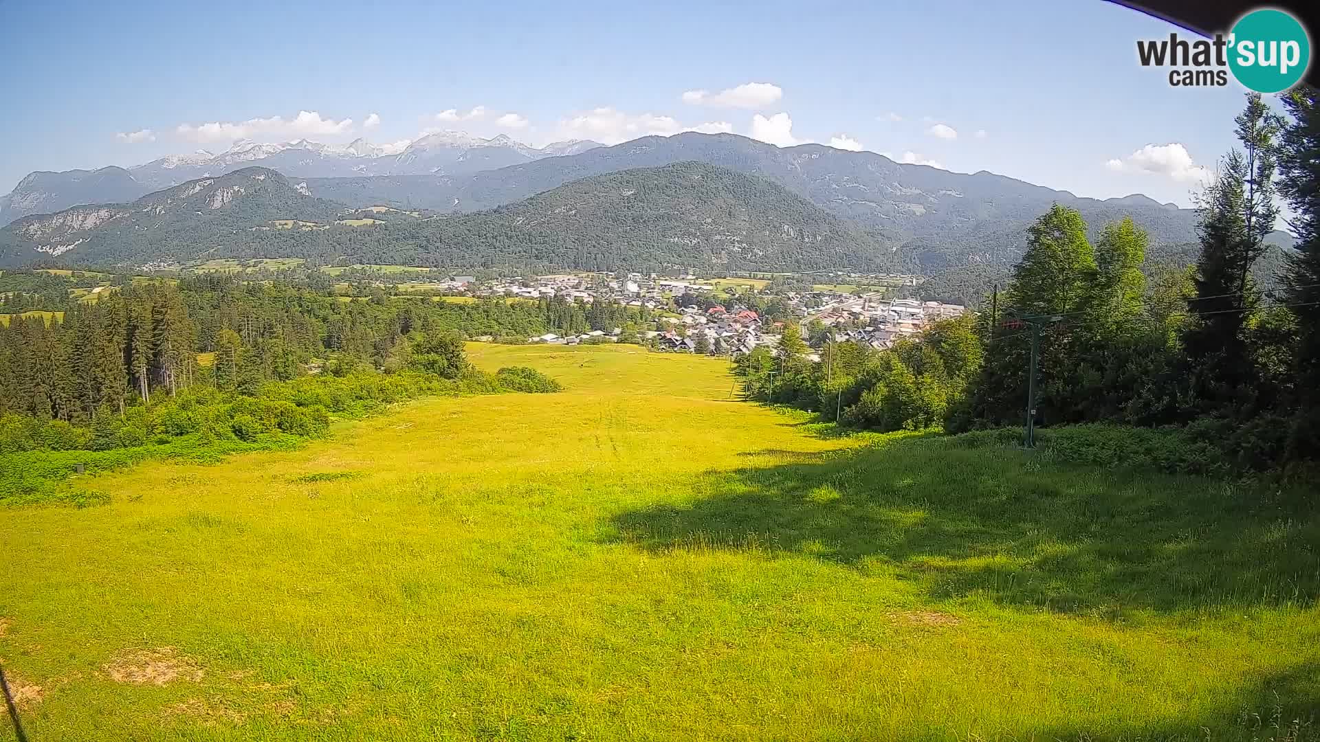 Kamera uživo Bohinjska Bistrica – Pogled u stvarnom vremenu sa skijališta Kozji Hrbet