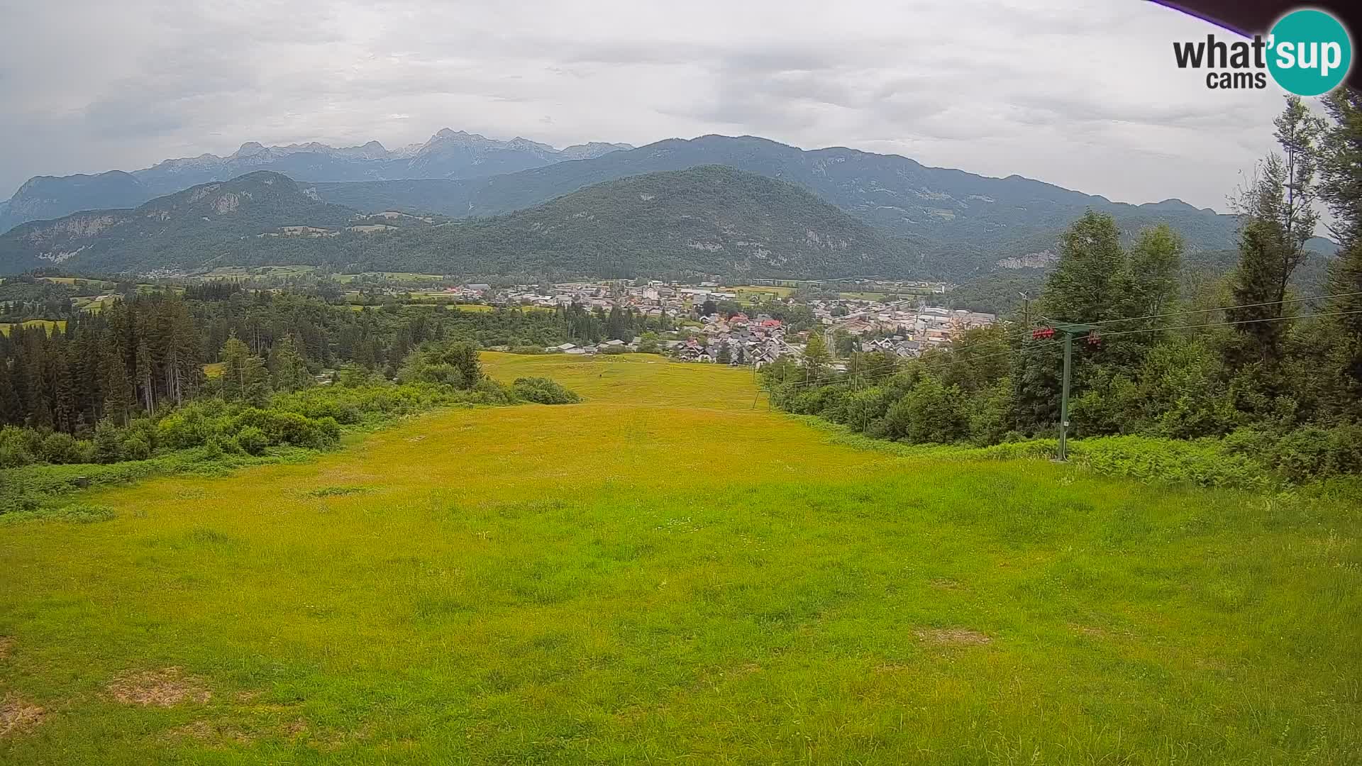 Kamera uživo Bohinjska Bistrica – Pogled u stvarnom vremenu sa skijališta Kozji Hrbet