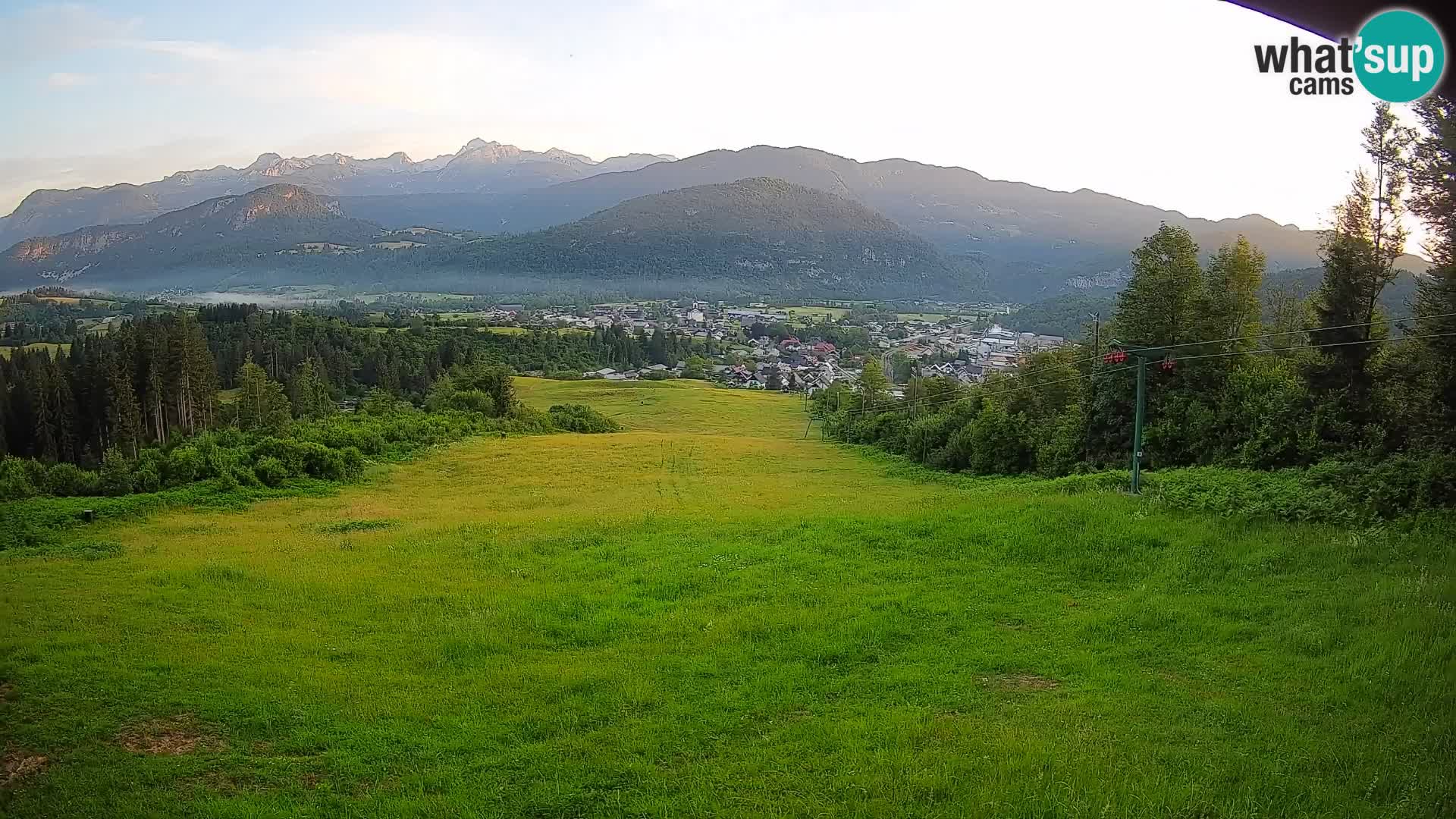 Spletna kamera Bohinjska Bistrica – Pogled v živo s smučišča Kozji Hrbet