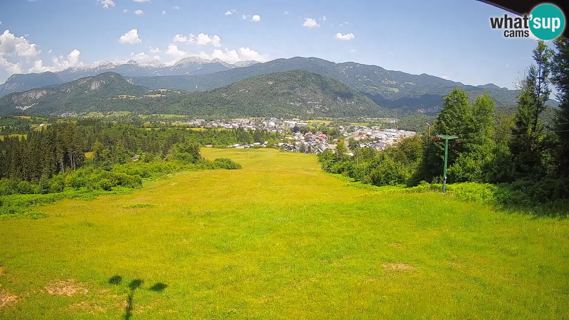 Kamera uživo Bohinjska Bistrica – Pogled u stvarnom vremenu sa skijališta Kozji Hrbet