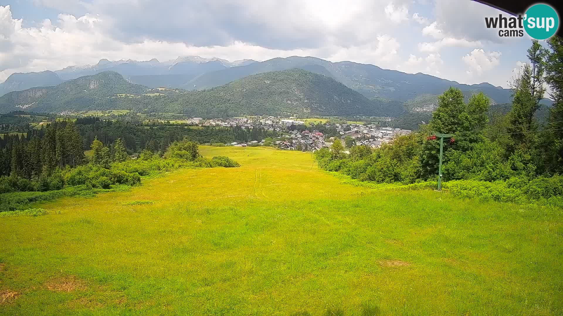 Spletna kamera Bohinjska Bistrica – Pogled v živo s smučišča Kozji Hrbet
