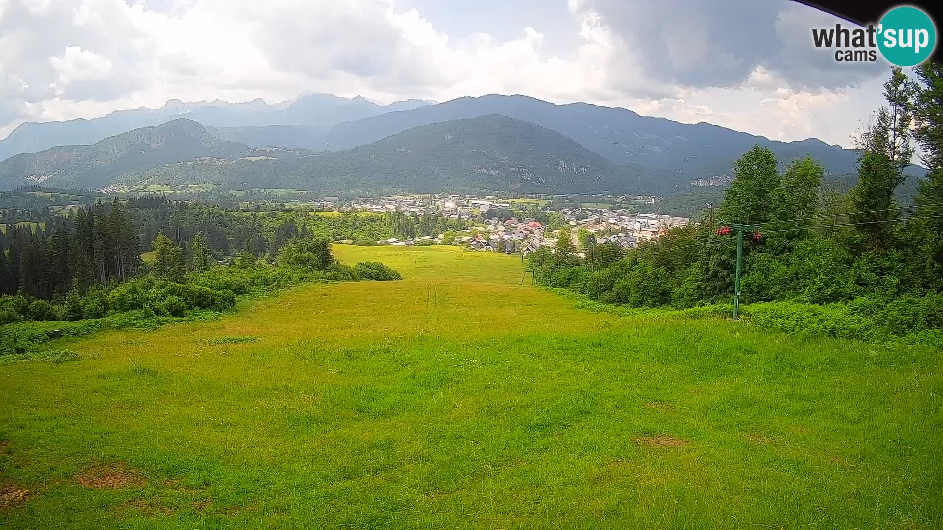 Kamera uživo Bohinjska Bistrica – Pogled u stvarnom vremenu sa skijališta Kozji Hrbet