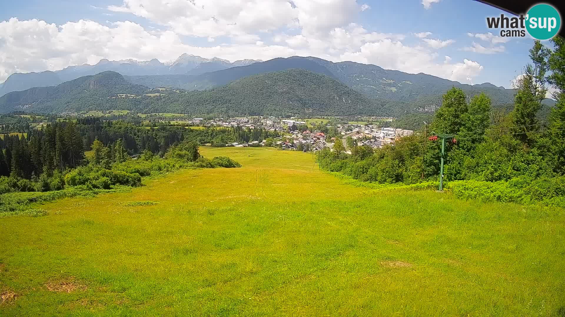 Kamera uživo Bohinjska Bistrica – Pogled u stvarnom vremenu sa skijališta Kozji Hrbet