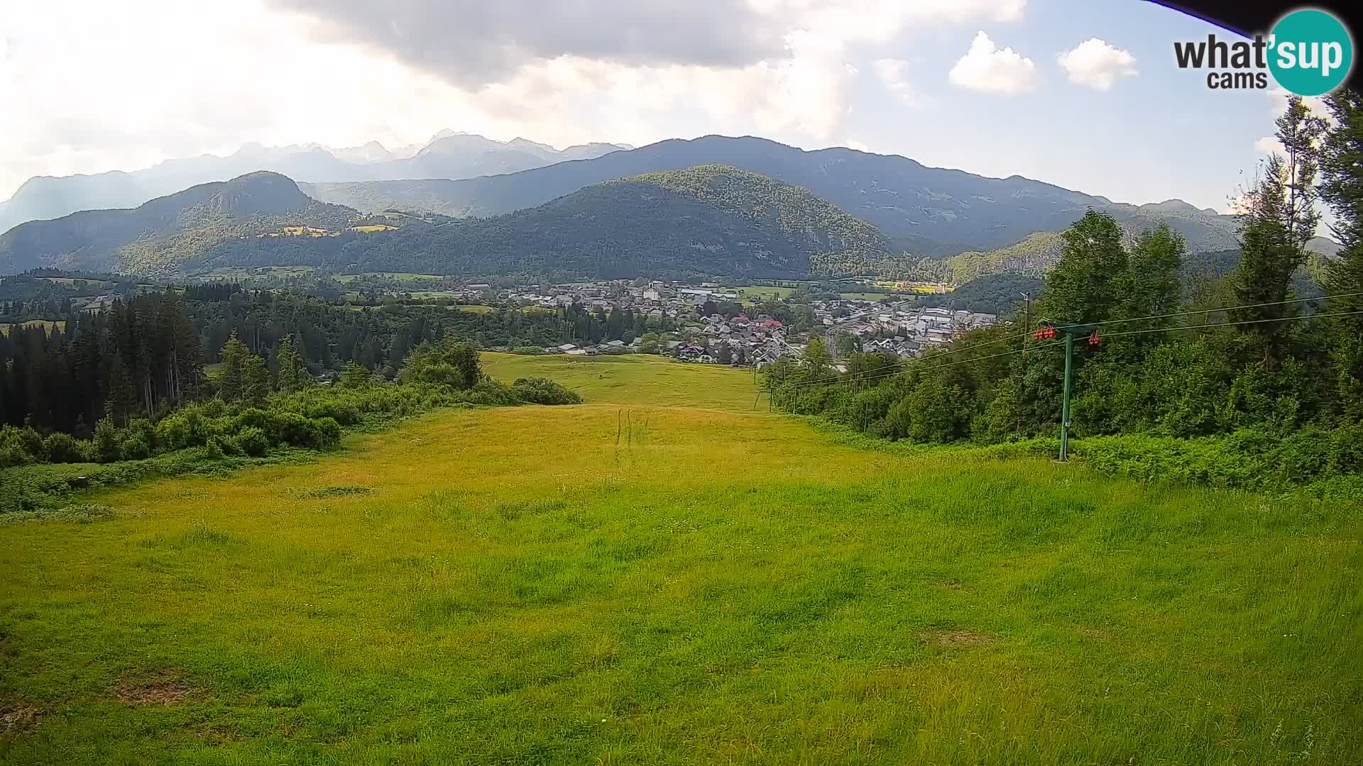 Kamera uživo Bohinjska Bistrica – Pogled u stvarnom vremenu sa skijališta Kozji Hrbet