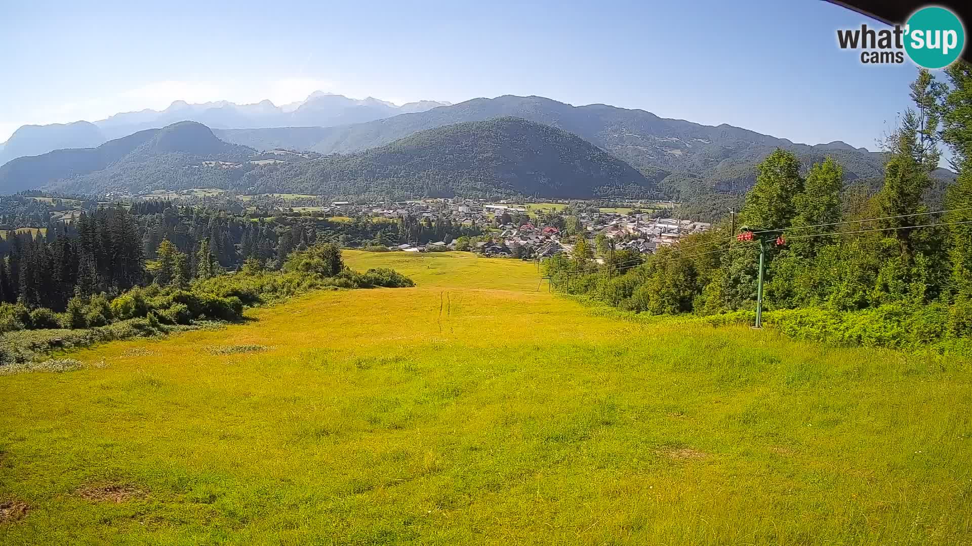 Spletna kamera Bohinjska Bistrica – Pogled v živo s smučišča Kozji Hrbet