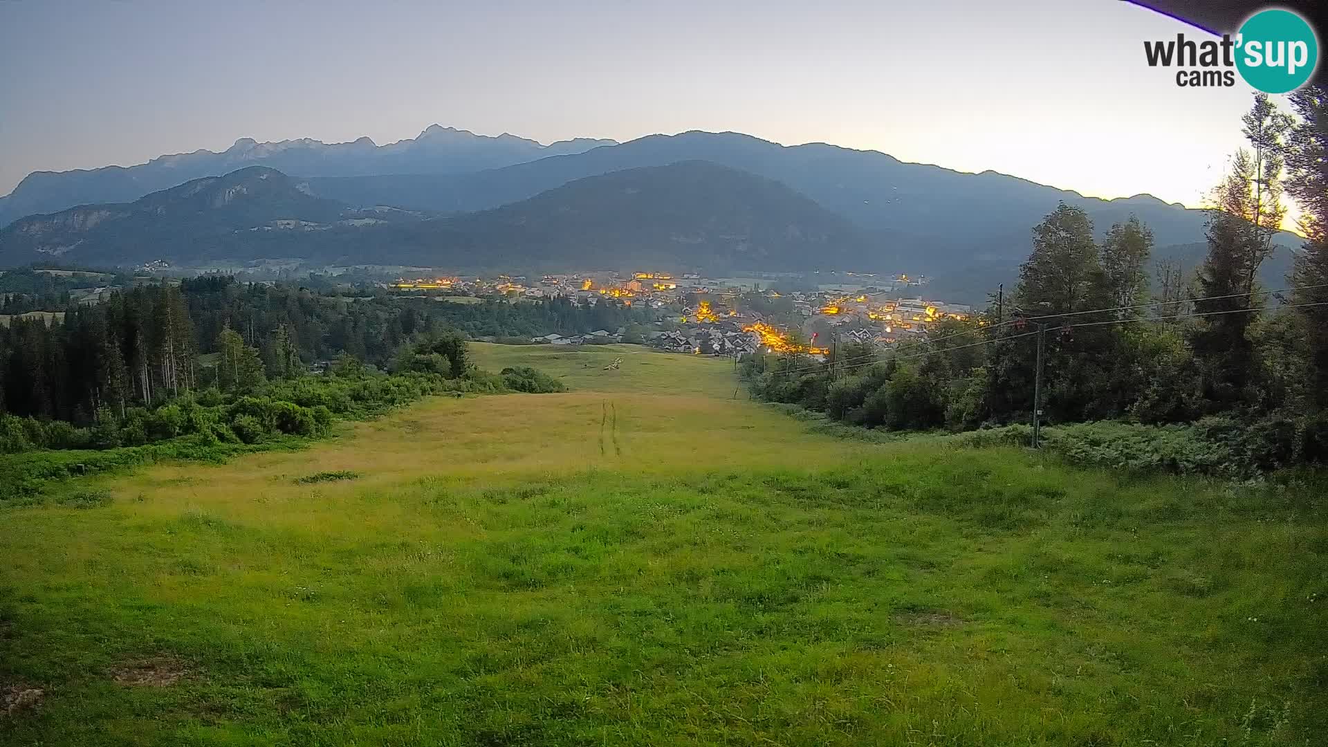Spletna kamera Bohinjska Bistrica – Pogled v živo s smučišča Kozji Hrbet