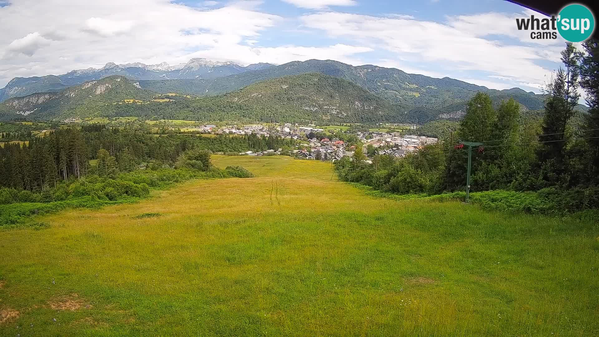 Kamera uživo Bohinjska Bistrica – Pogled u stvarnom vremenu sa skijališta Kozji Hrbet