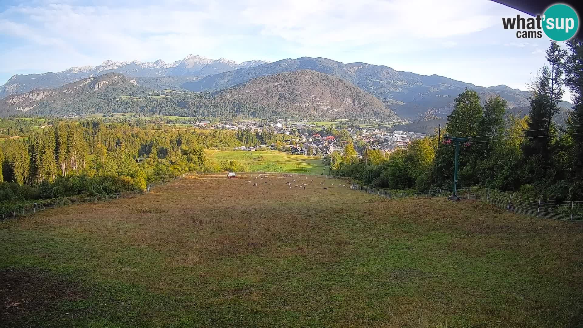 Kamera uživo Bohinjska Bistrica – Pogled u stvarnom vremenu sa skijališta Kozji Hrbet