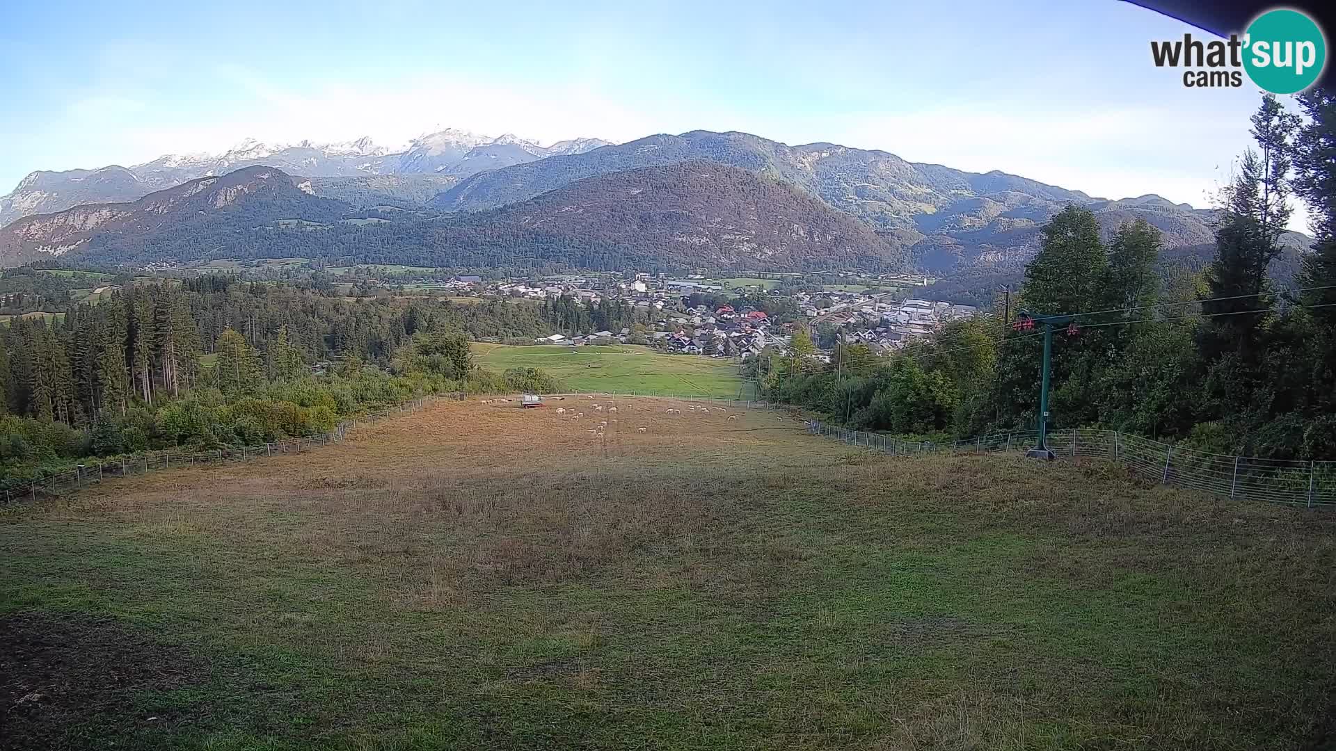 Kamera uživo Bohinjska Bistrica – Pogled u stvarnom vremenu sa skijališta Kozji Hrbet