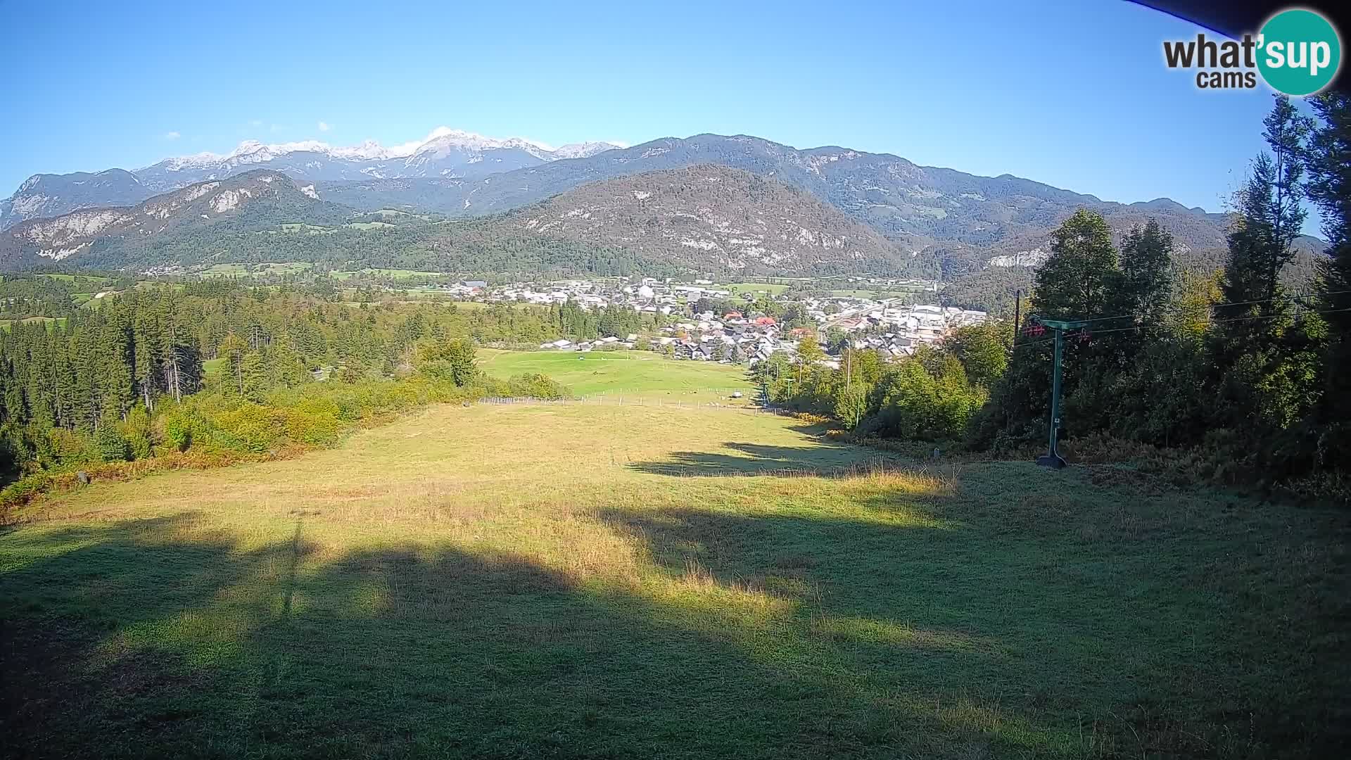 Kamera uživo Bohinjska Bistrica – Pogled u stvarnom vremenu sa skijališta Kozji Hrbet