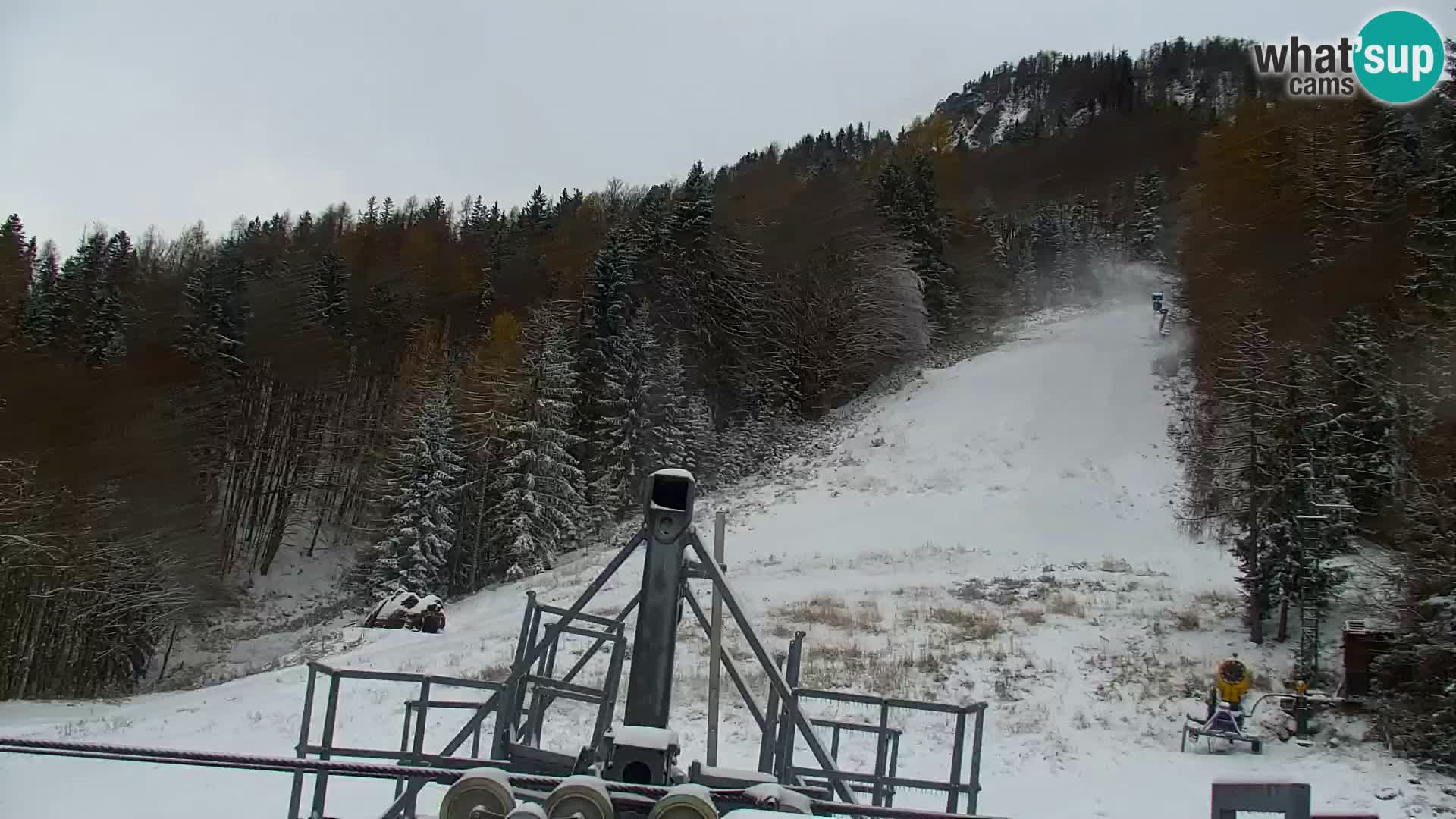 Kranjska Gora web kamera Vitranc | VITRANC 1 gornja postaja