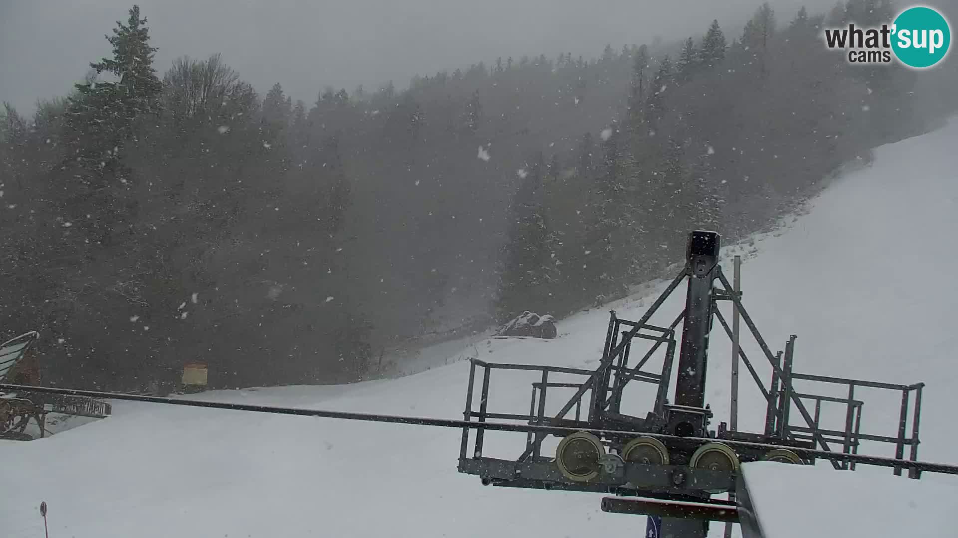 Kranjska Gora web kamera Vitranc | VITRANC 1 gornja postaja