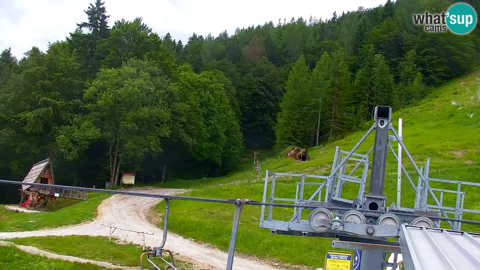 Kranjska Gora web kamera Vitranc | VITRANC 1 gornja postaja