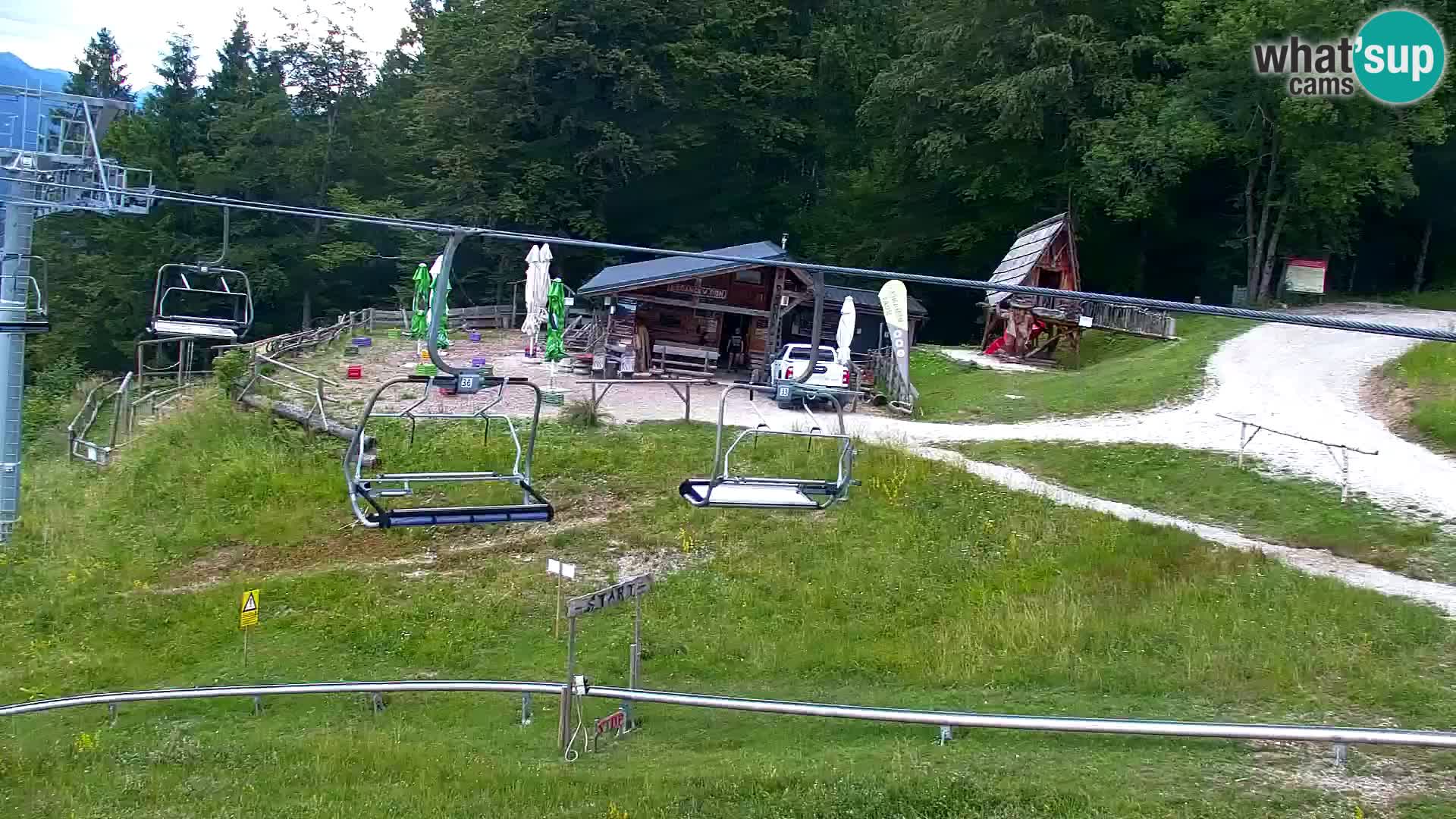 Kranjska Gora web kamera Vitranc | VITRANC 1 gornja postaja