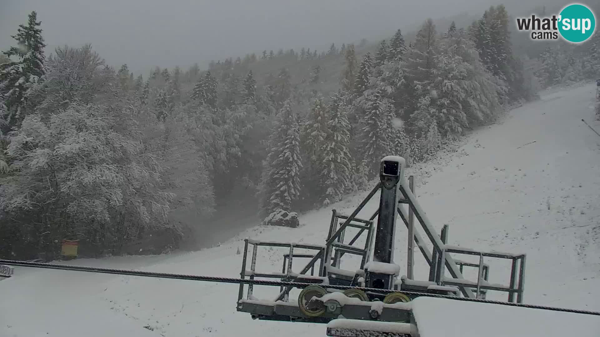 Kranjska Gora web kamera Vitranc | VITRANC 1 gornja postaja