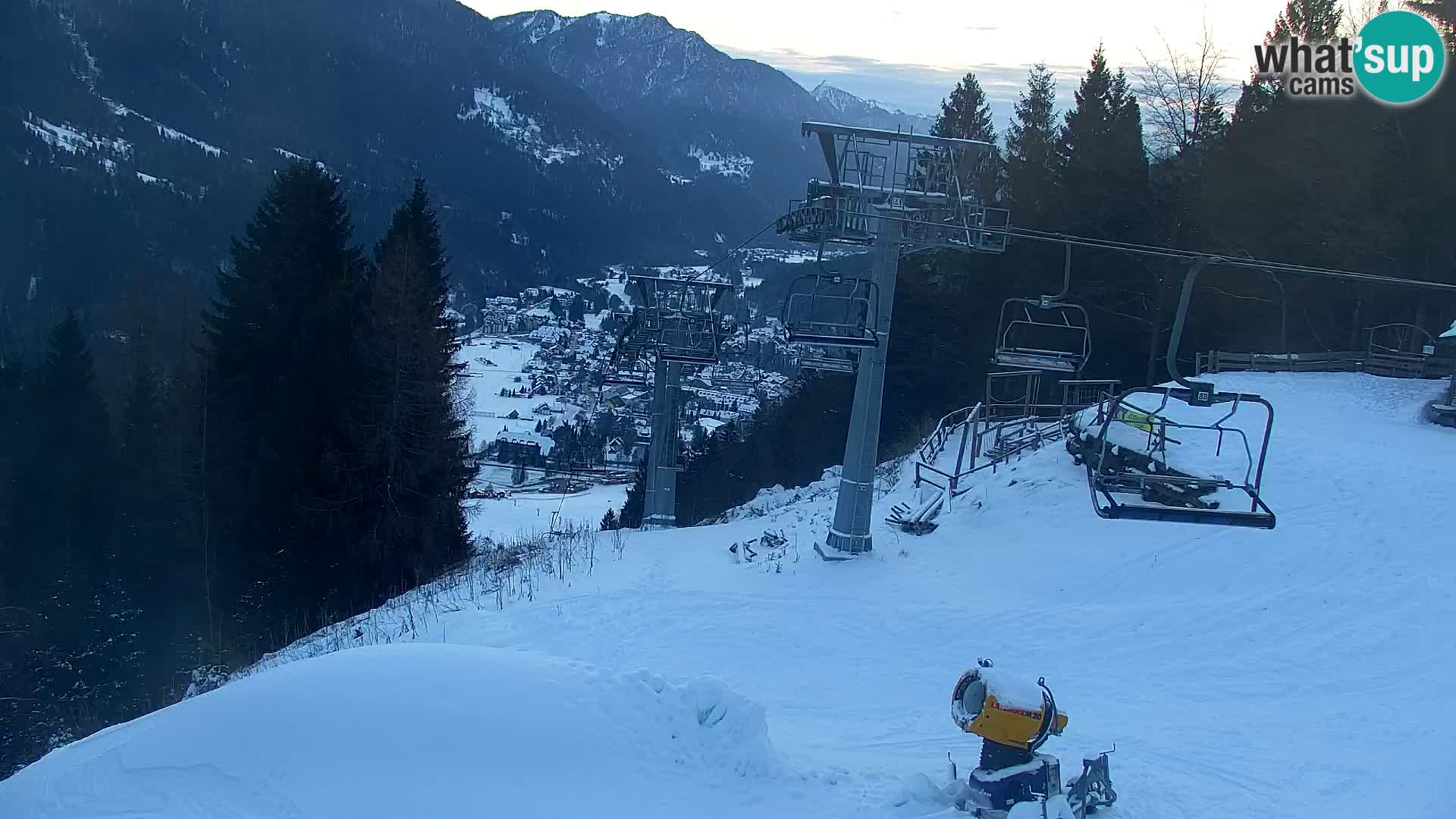 Kranjska Gora web kamera Vitranc | VITRANC 1 gornja postaja