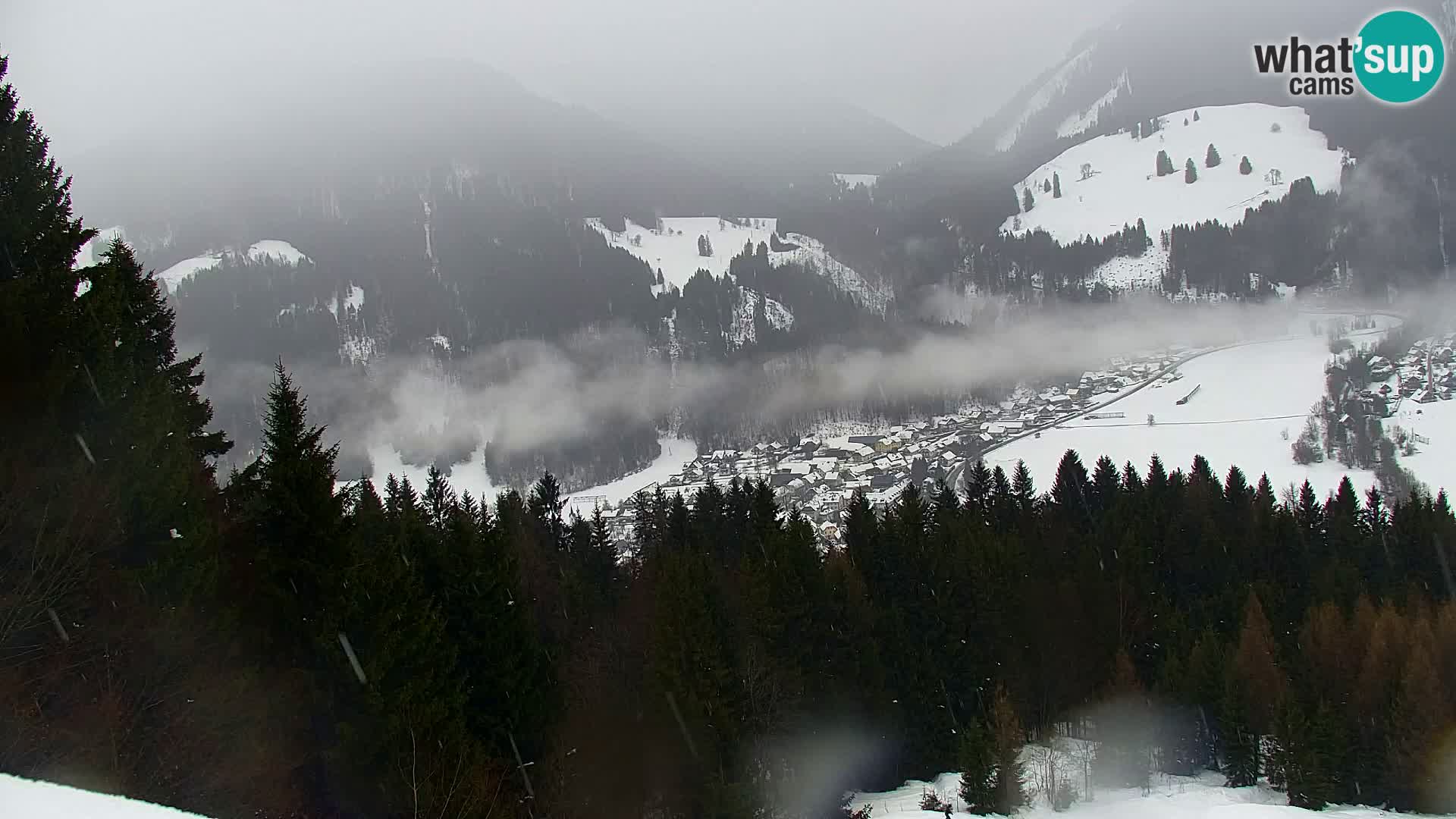 Kranjska Gora web kamera Vitranc | VITRANC 1 gornja postaja