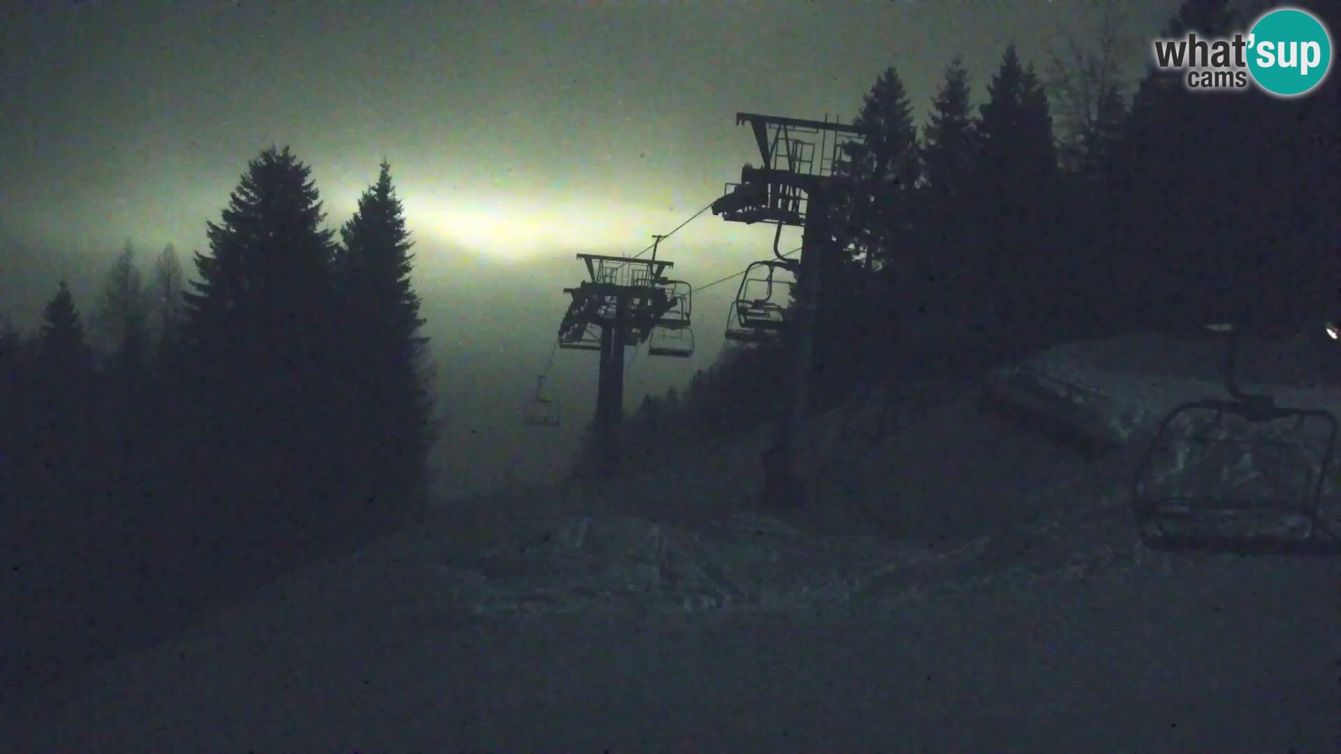 Kranjska Gora web kamera Vitranc | VITRANC 1 gornja postaja