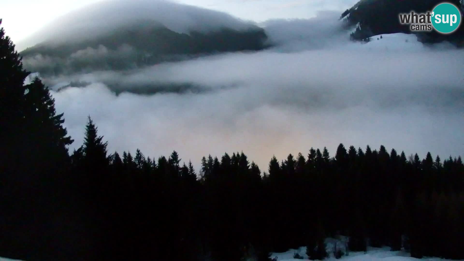 Kranjska Gora web kamera Vitranc | VITRANC 1 gornja postaja