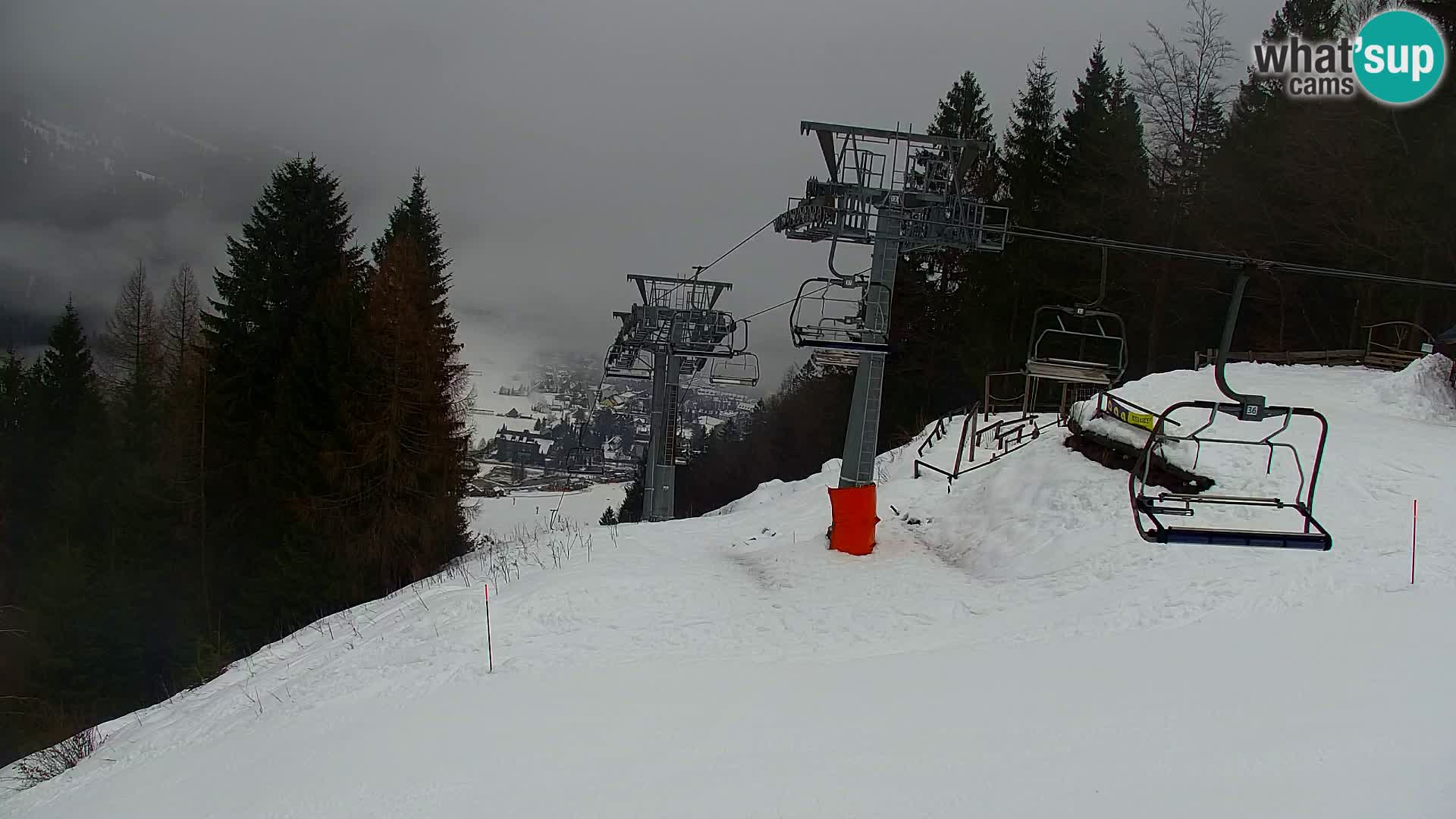 Kranjska Gora web kamera Vitranc | VITRANC 1 gornja postaja