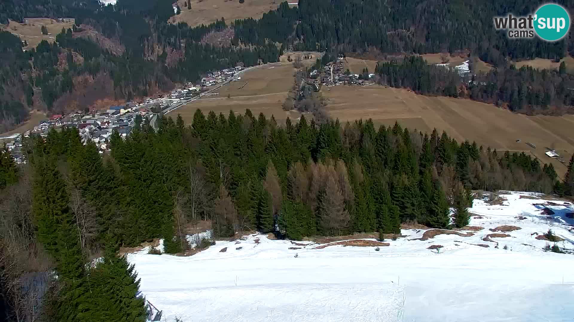 Kranjska Gora web kamera Vitranc | VITRANC 1 gornja postaja