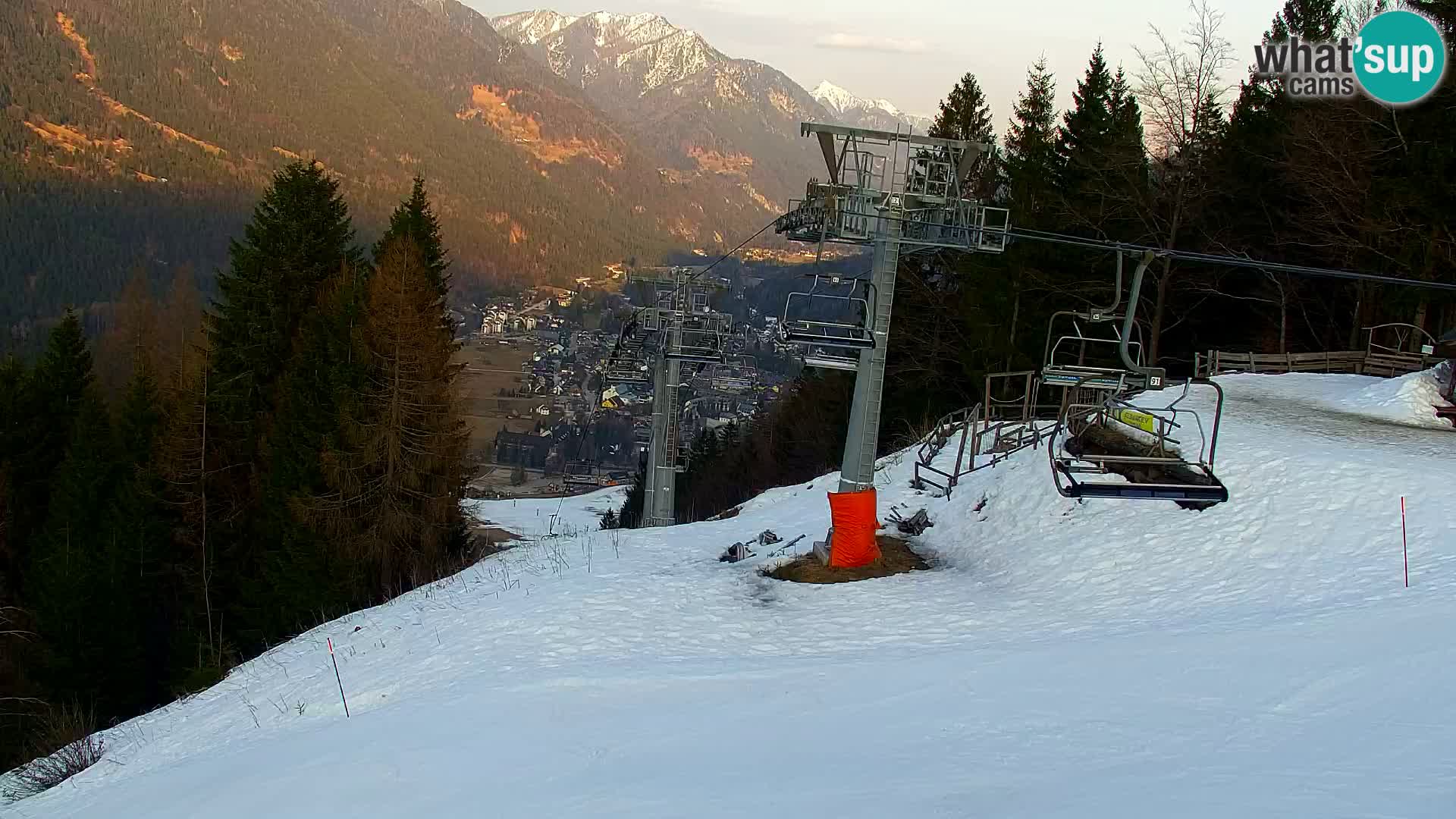Kranjska Gora web kamera Vitranc | VITRANC 1 gornja postaja