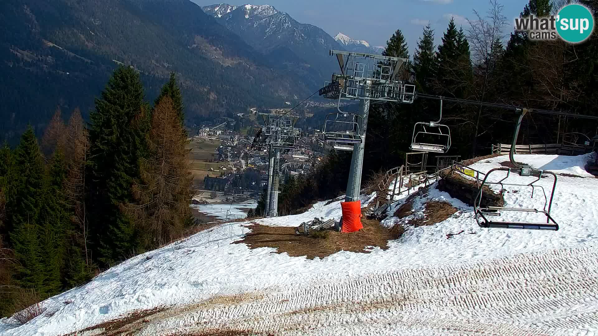 Kranjska Gora web kamera Vitranc | VITRANC 1 gornja postaja