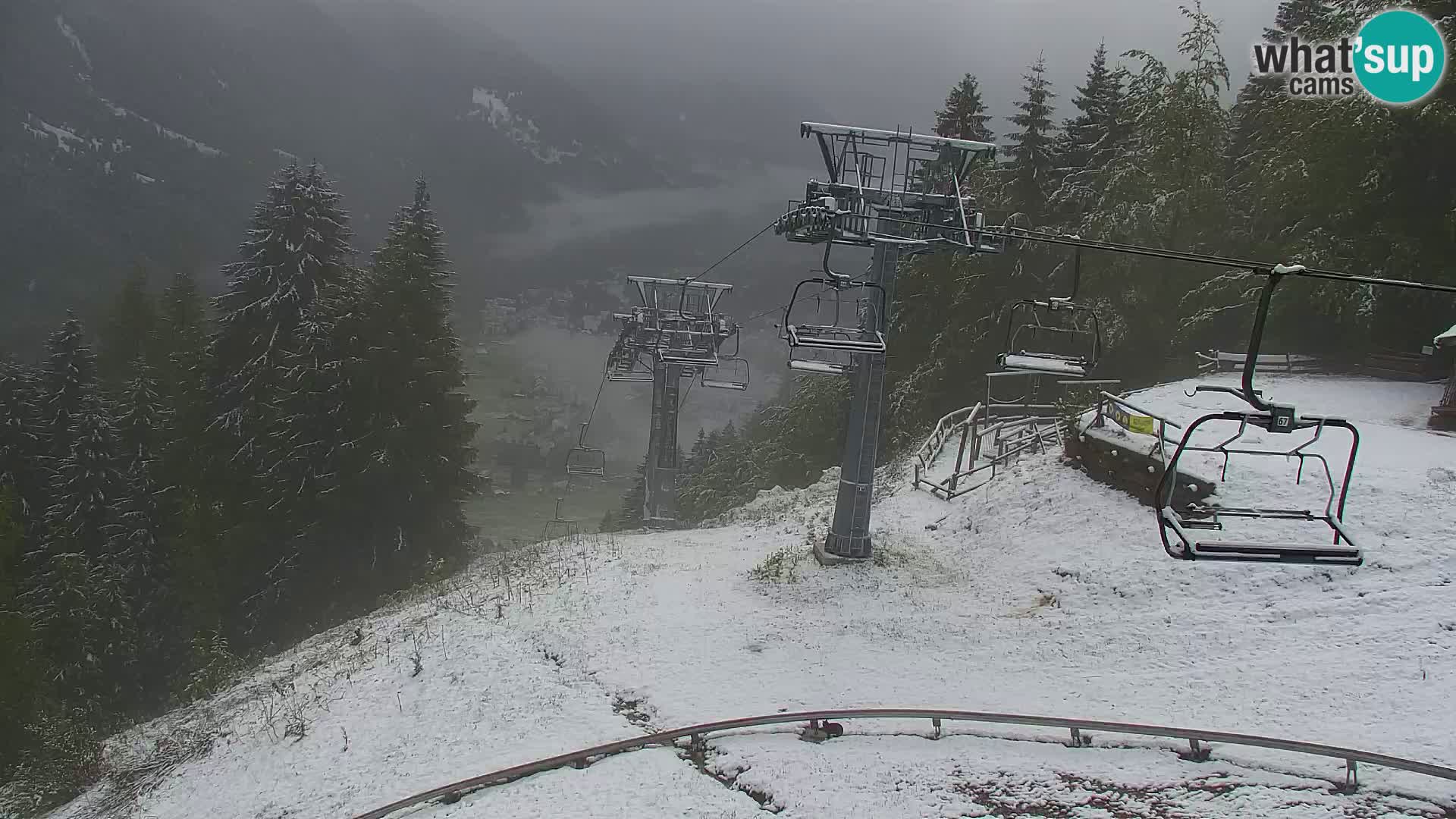 Kranjska Gora web kamera Vitranc | VITRANC 1 gornja postaja