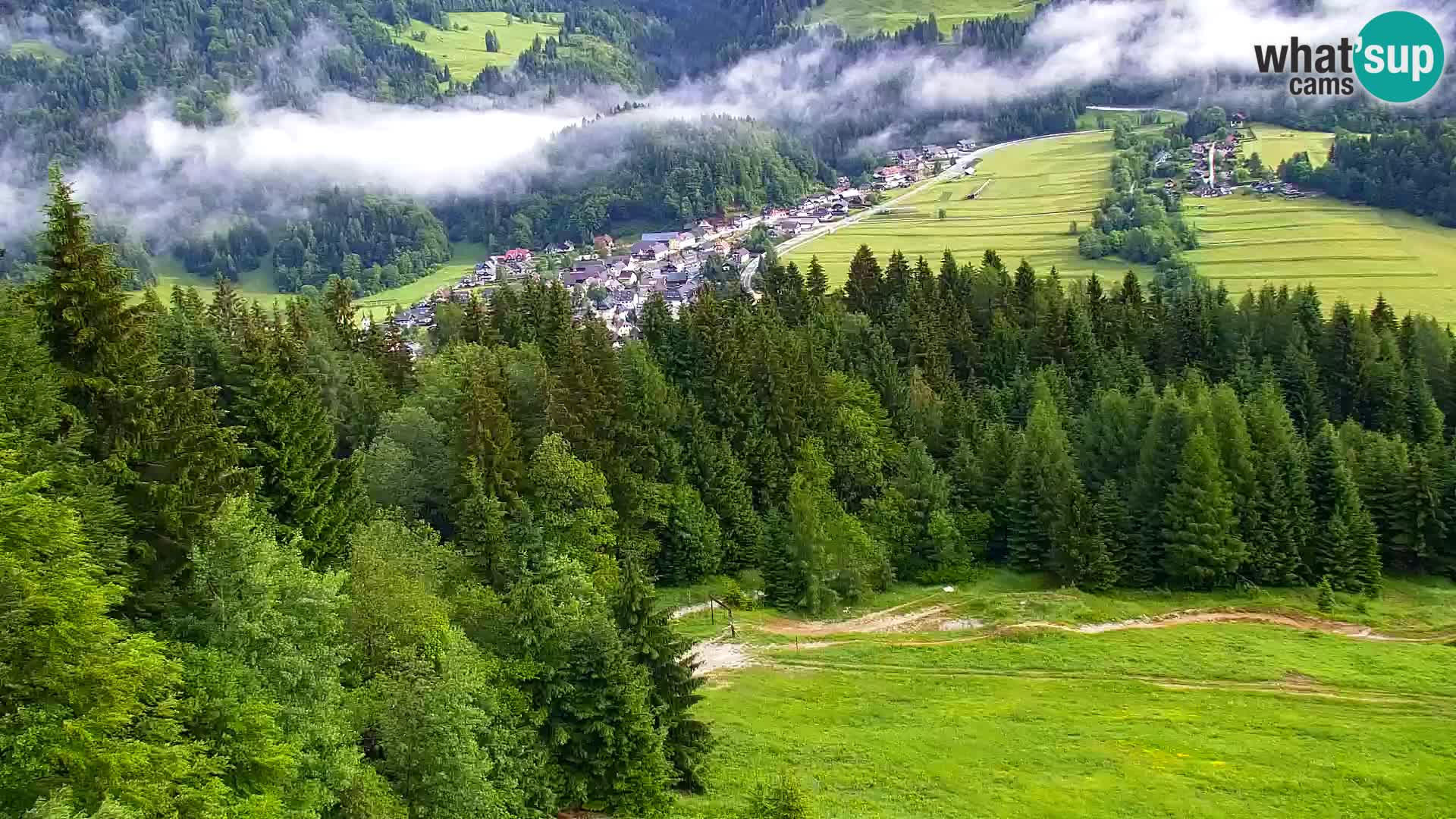 Kranjska Gora web kamera Vitranc | VITRANC 1 gornja postaja