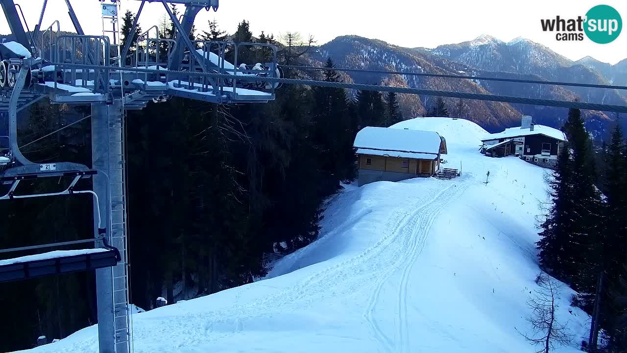 Web kamera Kranjska Gora VITRANC 2 | gornja postaja