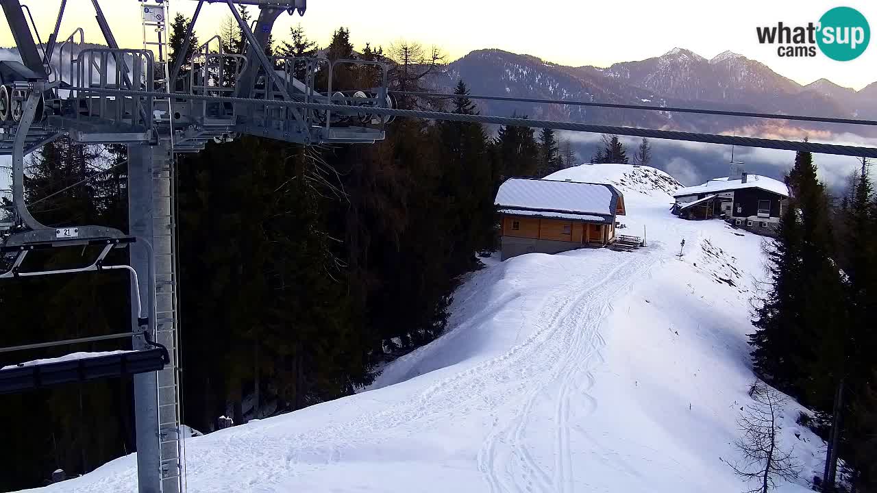 Web kamera Kranjska Gora VITRANC 2 | gornja postaja