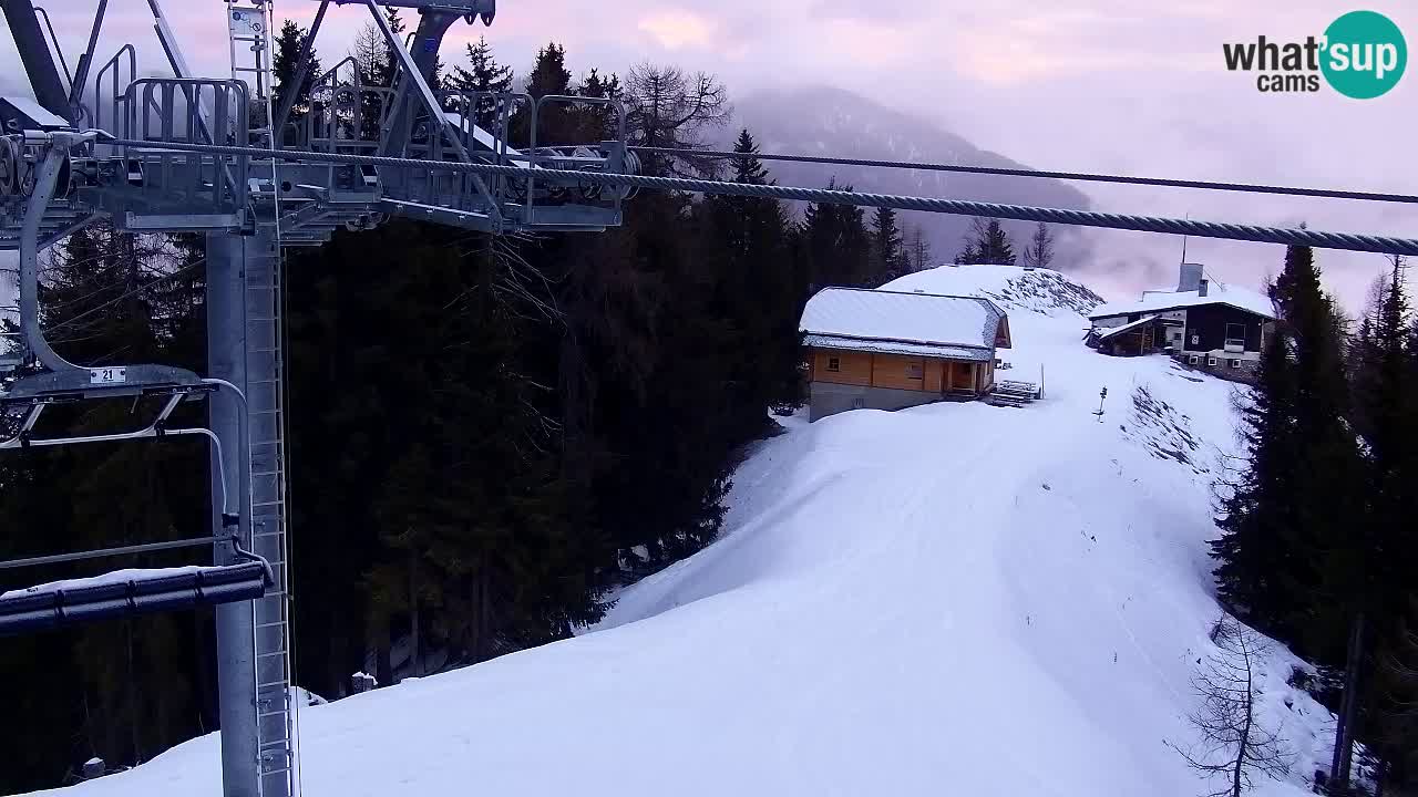 Webcam Kranjska Gora VITRANC 2 upper station