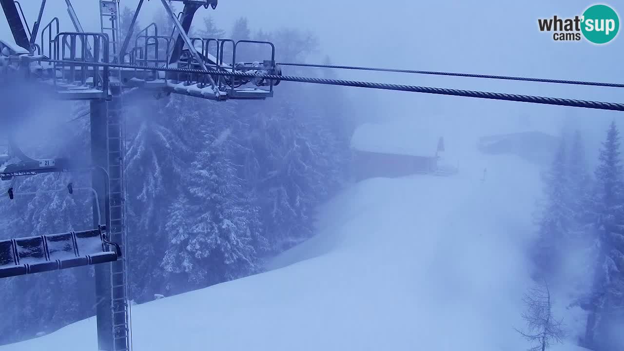 Webcam Kranjska Gora VITRANC 2 | station supérieure