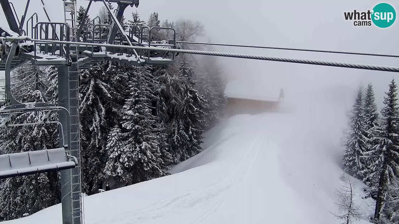 Webcam Kranjska Gora VITRANC 2 | station supérieure