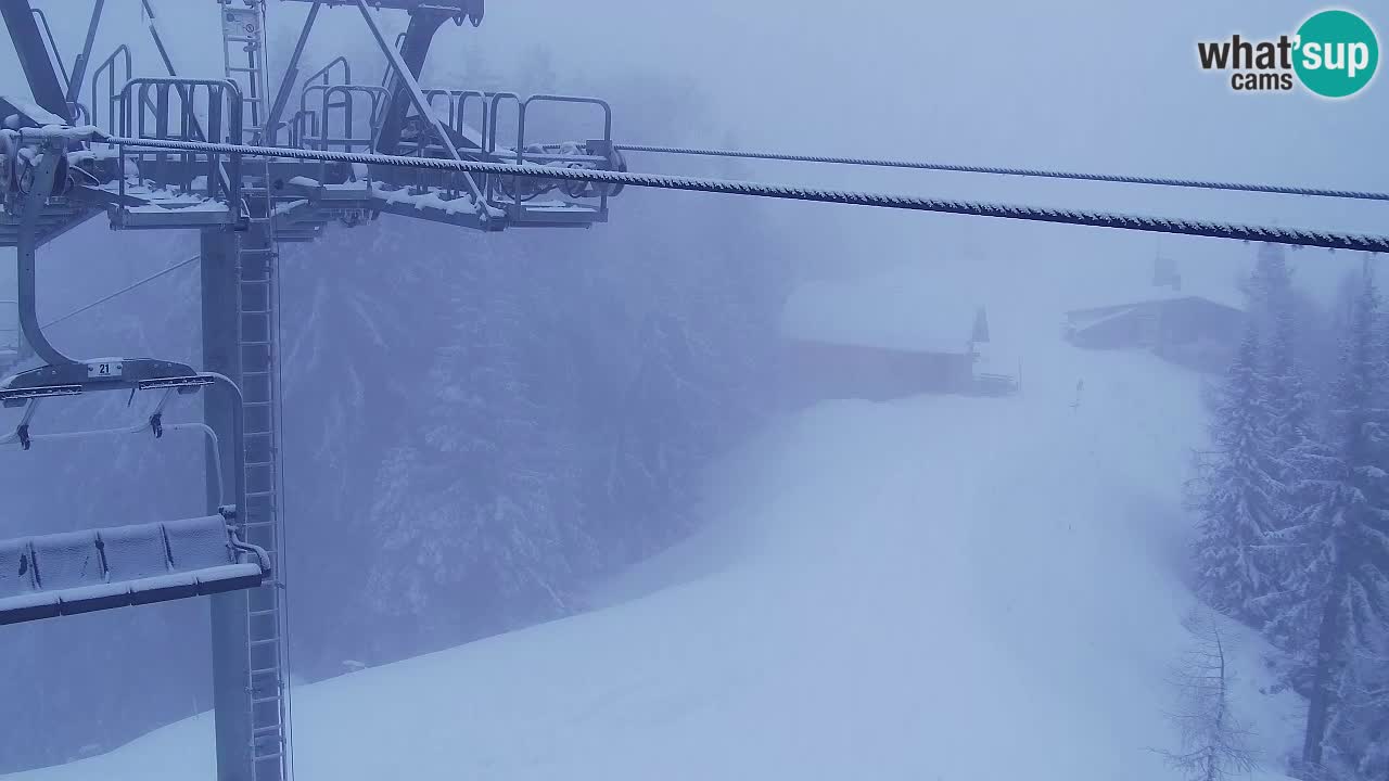 Webcam Kranjska Gora VITRANC 2 | station supérieure