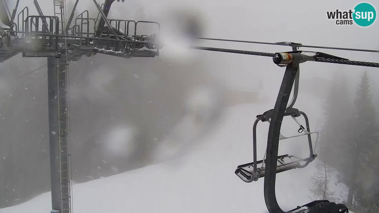 Webcam Kranjska Gora VITRANC 2 | station supérieure