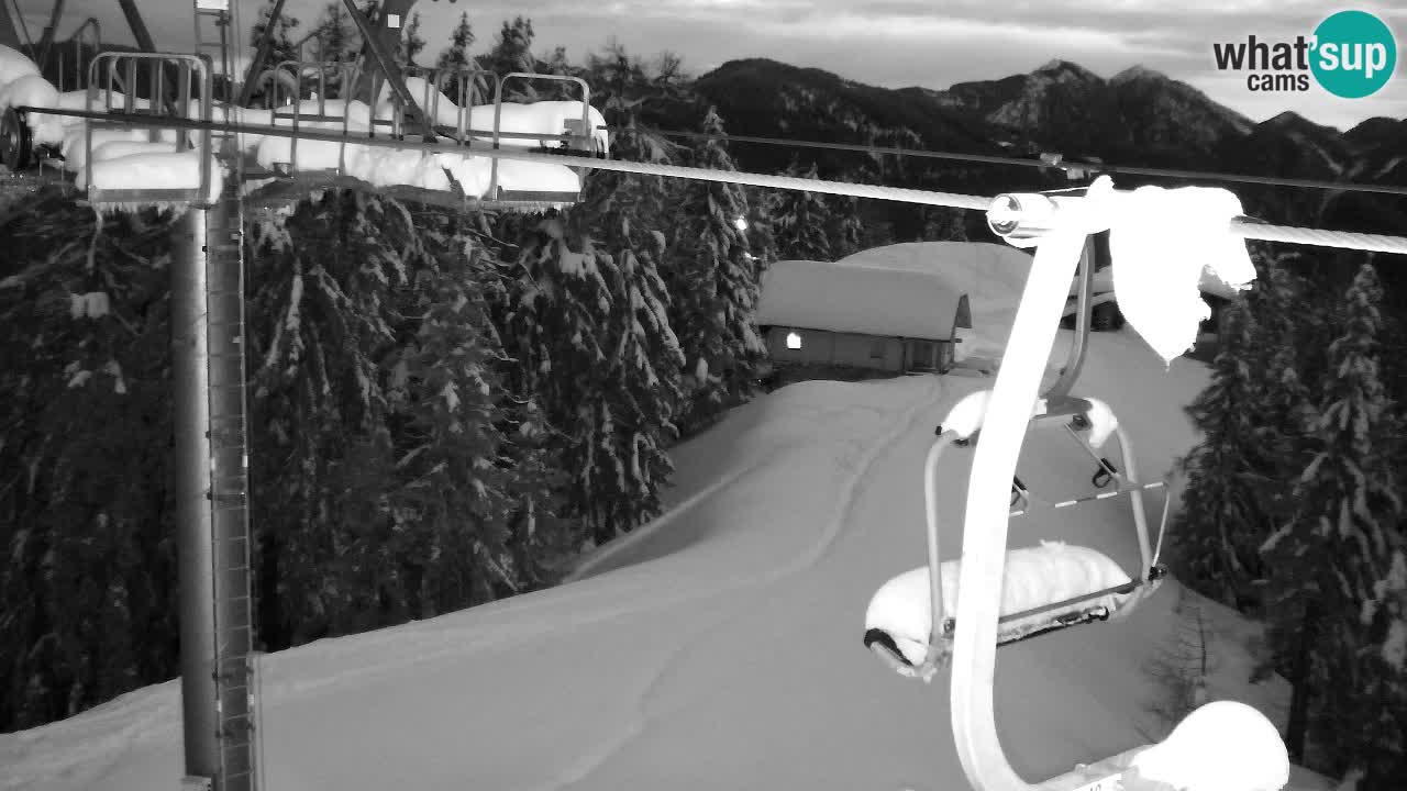 Web kamera Kranjska Gora VITRANC 2 | gornja postaja