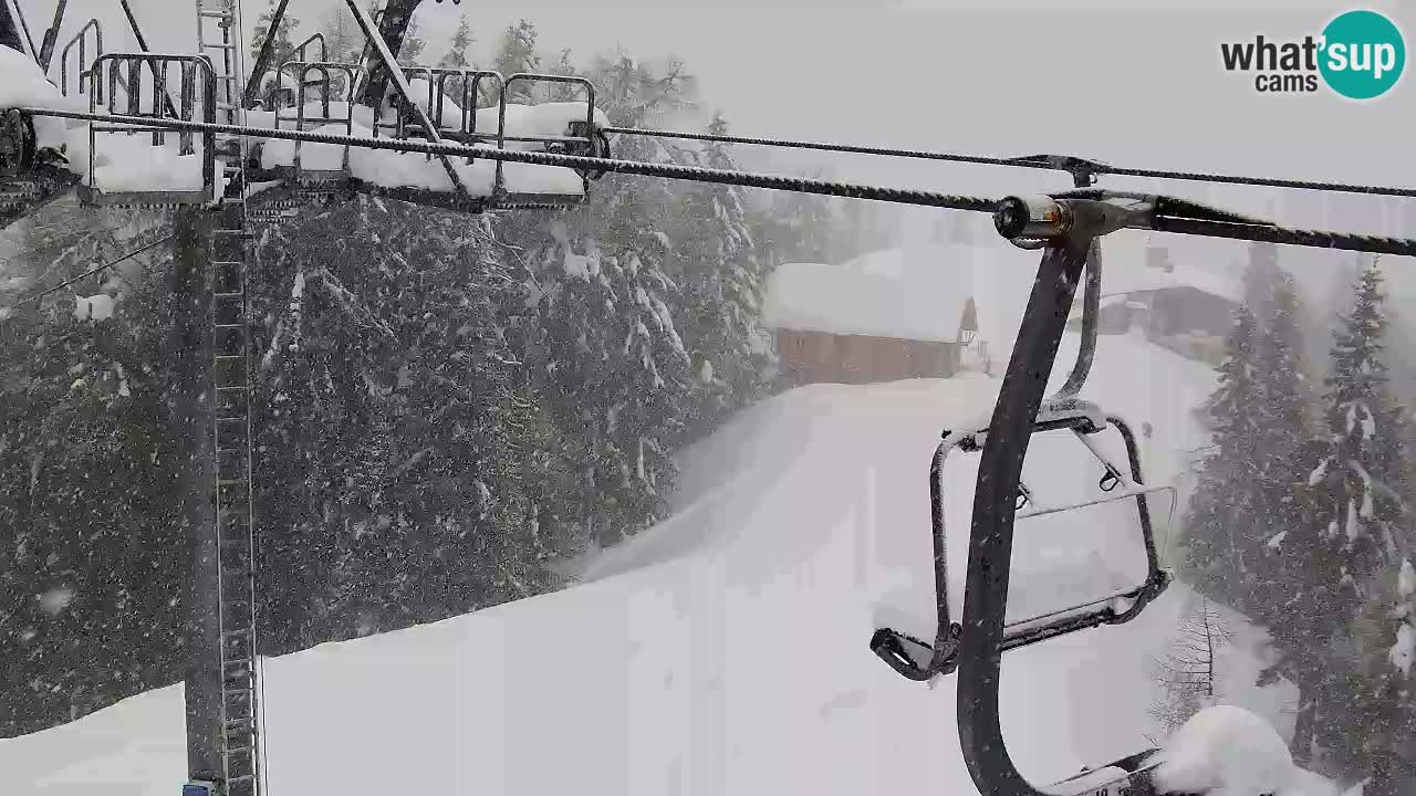 Webcam Kranjska Gora VITRANC 2 upper station