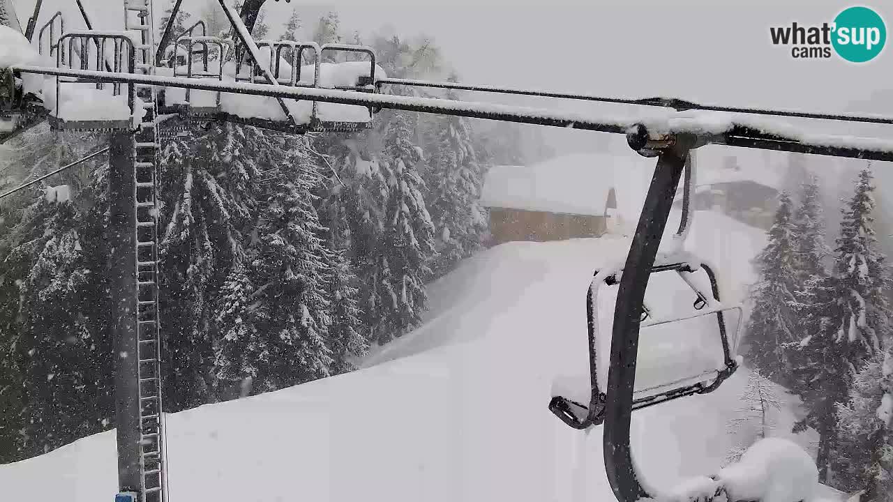 Webcam Kranjska Gora VITRANC 2 upper station