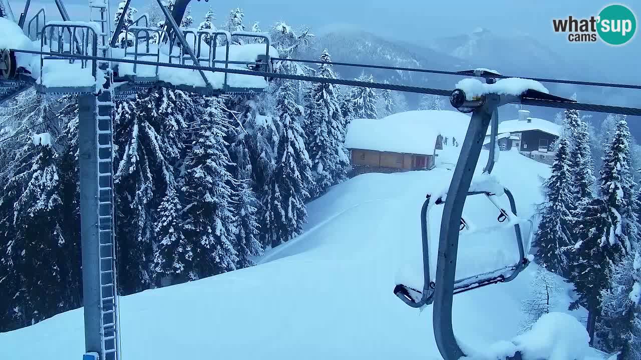 Web kamera Kranjska Gora VITRANC 2 | gornja postaja