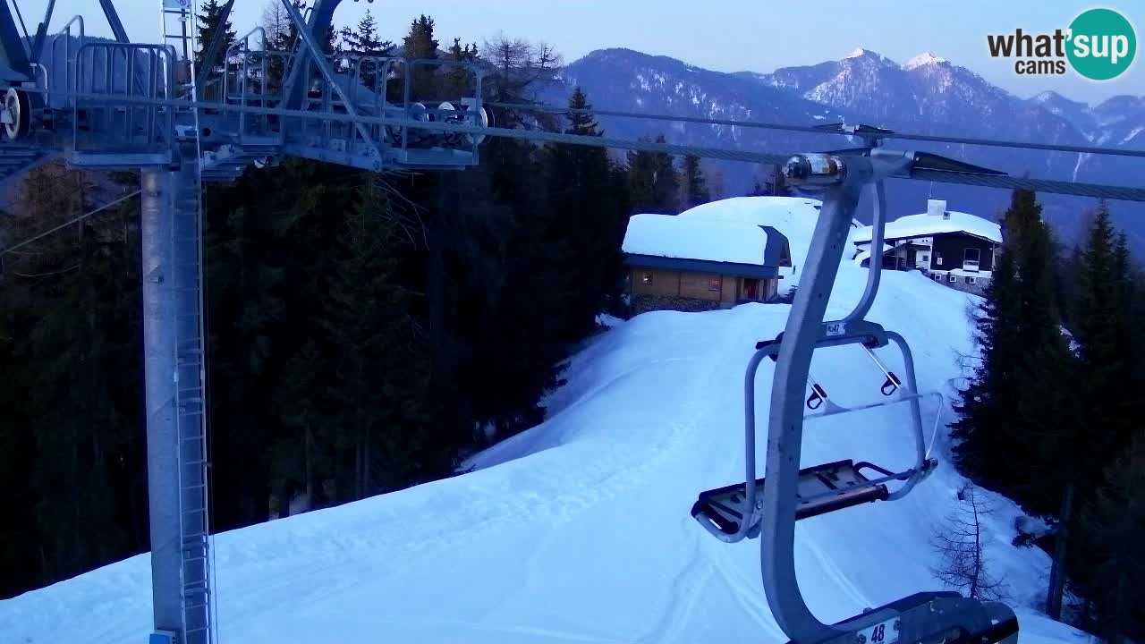 Web kamera Kranjska Gora VITRANC 2 | gornja postaja