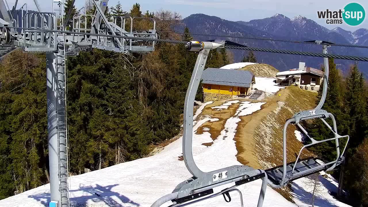 Web kamera Kranjska Gora VITRANC 2 | gornja postaja