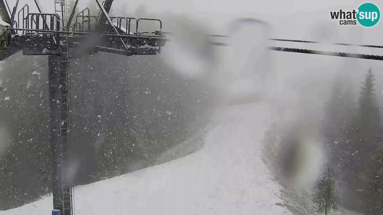 Webcam Kranjska Gora VITRANC 2 upper station