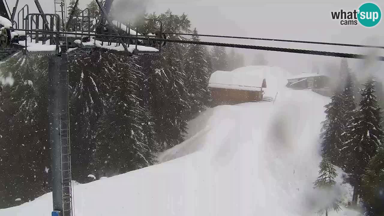 Webcam Kranjska Gora VITRANC 2 upper station