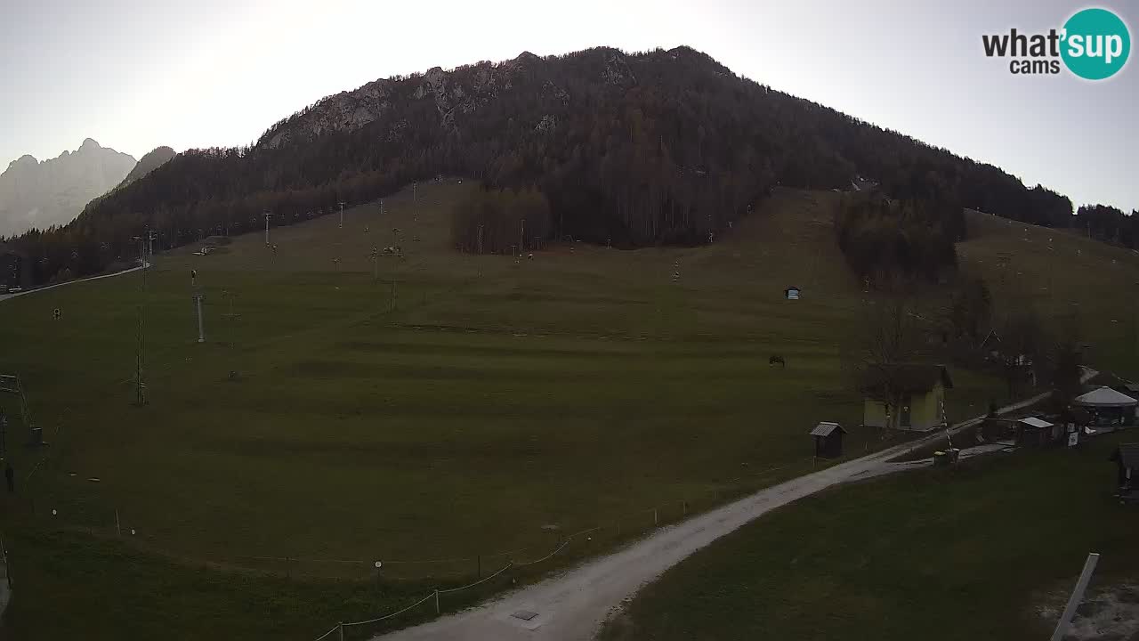 Meteo Kranjska Gora webcam | Piste da sci Kekec – Mojca – Rožle