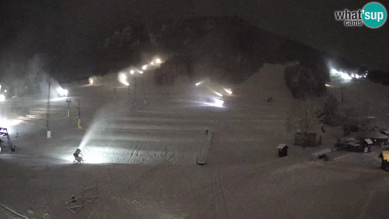 Meteo Kranjska Gora webcam | Piste da sci Kekec – Mojca – Rožle