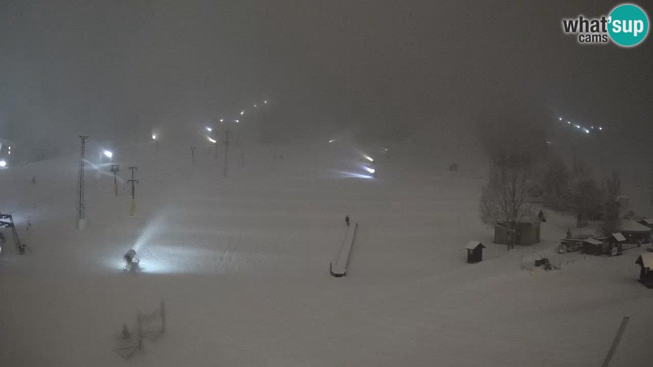 Meteo Kranjska Gora webcam | Piste da sci Kekec – Mojca – Rožle