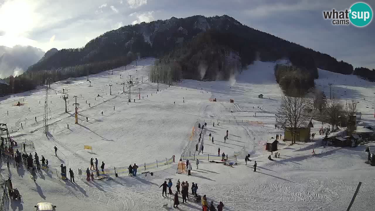 Meteo Kranjska Gora webcam | Piste da sci Kekec – Mojca – Rožle