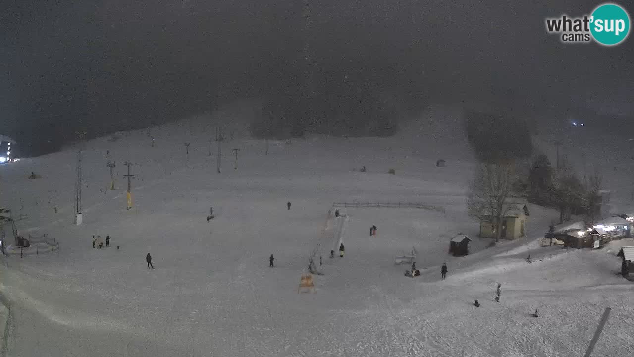 Meteo Kranjska Gora webcam | Piste da sci Kekec – Mojca – Rožle